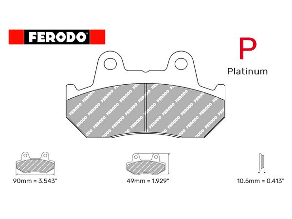 Ferodo bremsekloss sett Platinium til 1 bremseskive bilde 1