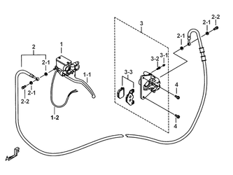 CALIPER, MASTER CYLINDER(REAR)