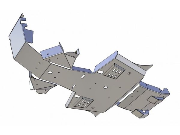 Bukskjold/Skidplate kit. Aluminium. Honda bilde 2