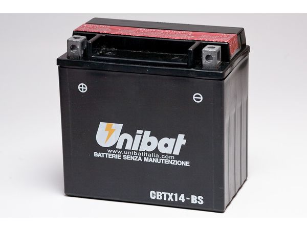 Unibat MF batt med syrebeholder(CBTX14BS) bilde 1