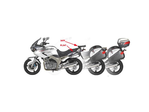 Sideveskefester i stål for monokey vesker Yamaha TDM900 ## bilde 2