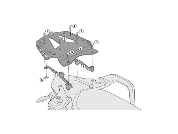 Givi bagasjebrett monokey i aluminium bilde 2