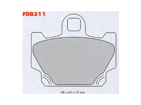 FERODO BREMSEKLOSS SINTER METALL bilde 1