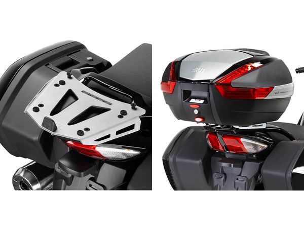 Givi bagasjebrett Monokey i børstet aluminium Yamaha FJR1300 bilde 1
