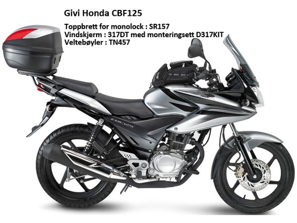 Givi monteringsett Monolock Honda CBF125 bilde 2