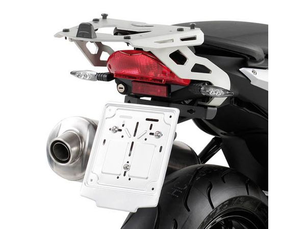 Givi bagasjebrett monokey i børstet aluminium BMW F800R bilde 1