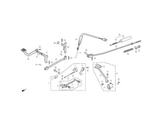 BRAKE, CHANGE PEDAL, KICK STARTER