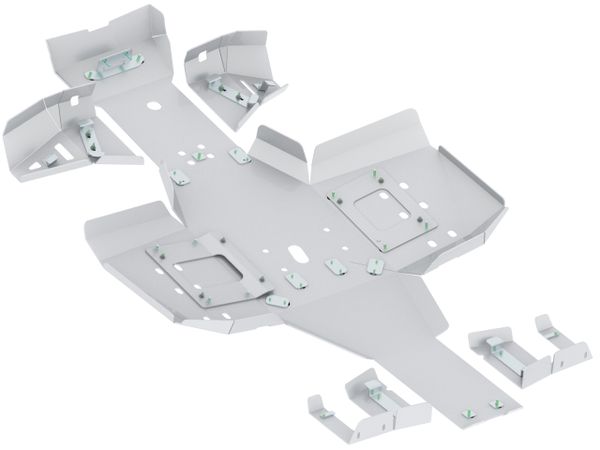 Bukskjold/Skidplate kit. Aluminium. Polaris bilde 2