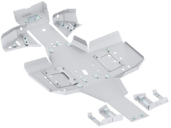 Bukskjold/Skidplate kit. Plast. Polaris bilde 2