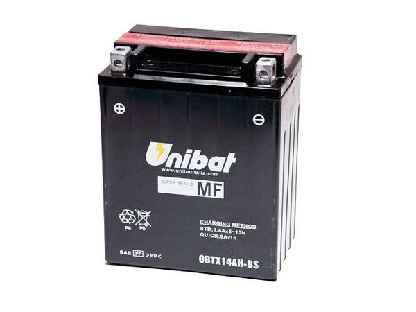 Unibat MF batt med syrebeholder(CBTX14AHBS) bilde 1