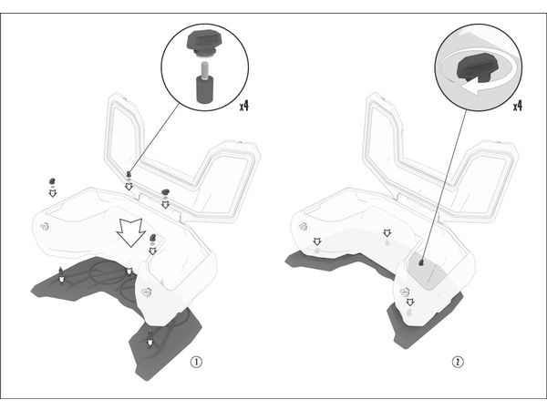 Tesseract boks bak Polaris Sportsman 450/570 bilde 2