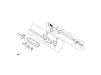 SHIFT DRUM, SHIFT FORK