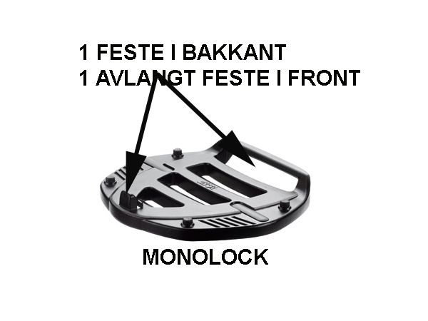 Monorack toppbrett for monolock (f) bilde 2