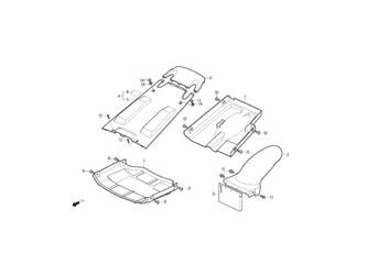 CENTER COVER, UNDER COVER