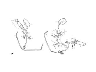 HANDLE LEVER, SWITCH, CABLE