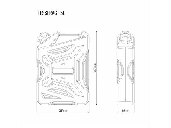 JERRY CAN Tesseract 5 Liter - Rød bilde 2