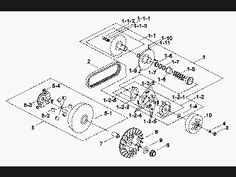 DRIVEN PULLEY, MOVABLE DRIVE FACE