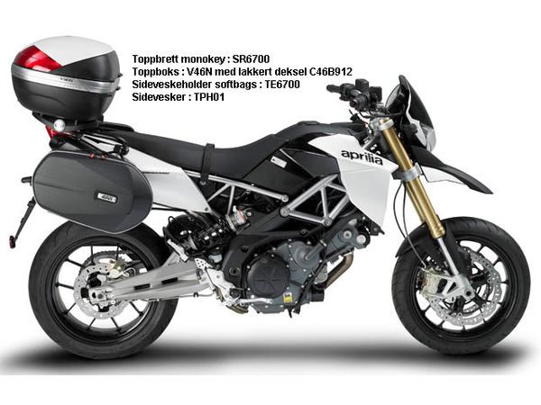 Veskeholder softbags / salvesker Aprilia dorsoduro 750 bilde 2