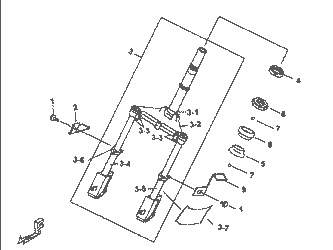 FRONT FORK (FOR 12 INCH RIM)