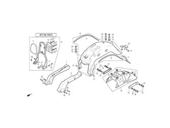 GRAP RAIL, REAR FENDER