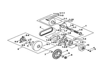 DRIVEN PULLEY, MOVABLE DRIVE FACE