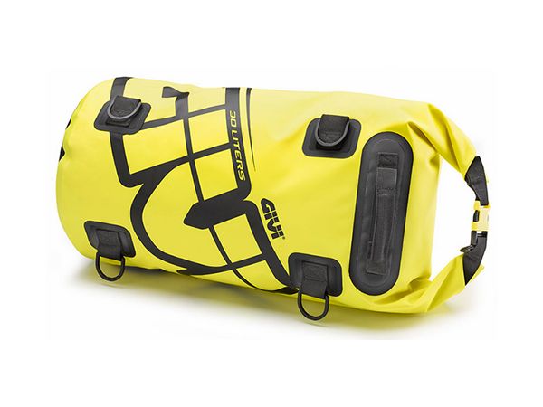 Vanntett pølsebag Easy 30 liter for sete eller bagasje gul/sort bilde 1