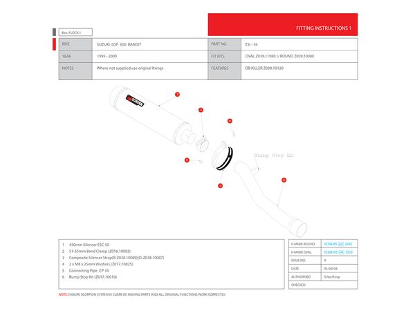 Scorpion Factory round. Carbon .Slip-On. bilde 2