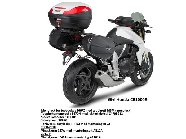 Veskeholder softbags / salvesker Honda CBR1000R bilde 2