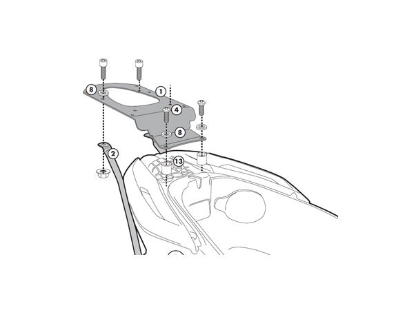 Givi bagasjebrett monokey Piaggio MP3 Yourban bilde 1