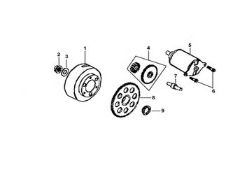 START. REDUCT. GEAR COMP