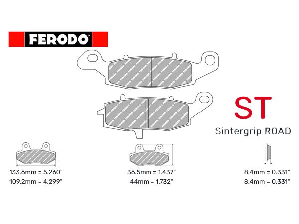 Ferodo bremsekloss Sinter til 1 bremseskive bilde 1