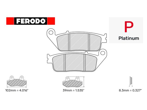 Ferodo bremsekloss sett Platinium til 1 bremseskive bilde 1