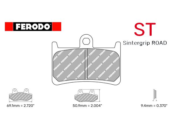 Ferodo bremsekloss Sinter til 1 bremseskive bilde 1