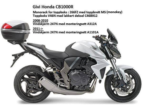Monorack Honda CBR1000R bilde 2