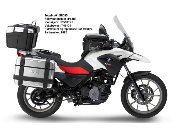 Kåpeglass klart BMW G650GS  H41 X B39 bilde 2