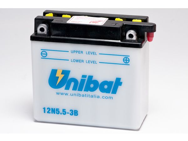 Unibat STD batt med syrebeholder(12N5.5-3B-SM) bilde 1