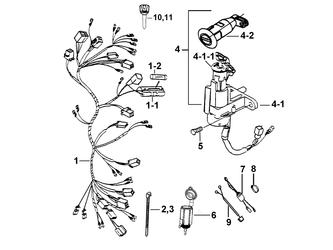WIRING HARNESS AND LOCK SET
