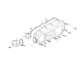 LEFT CRANK CASE COVER