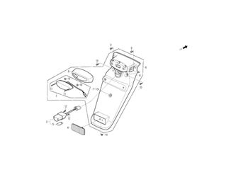 REAR FENDER, TAIL LIGHT