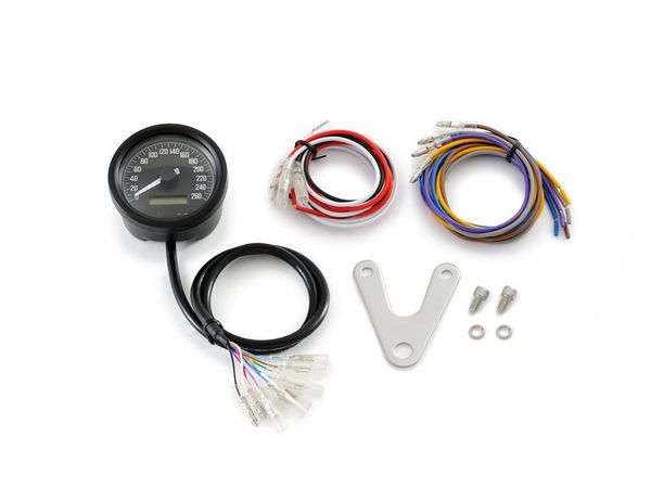 VELONA60 SPEEDOMETER 260 W/INDICATORS, BLACK bilde 2