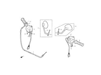 HANDLE LEVER, SWITCH, CABLE