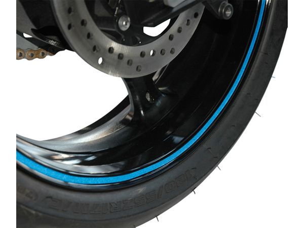 Wheel stripes m/aplikator. Blue bilde 1