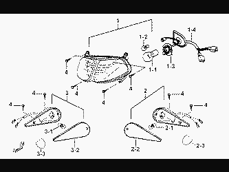 HEAD LAMP AND FRONT TURN SIGNAL LAMP