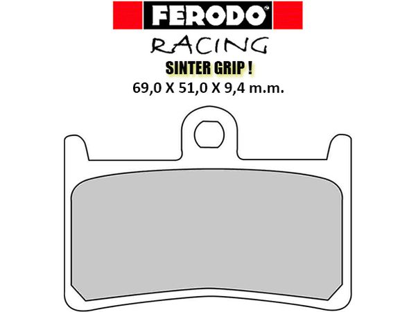 Ferodo bremsekloss Sinter Racing til 1 bremseskive bilde 1