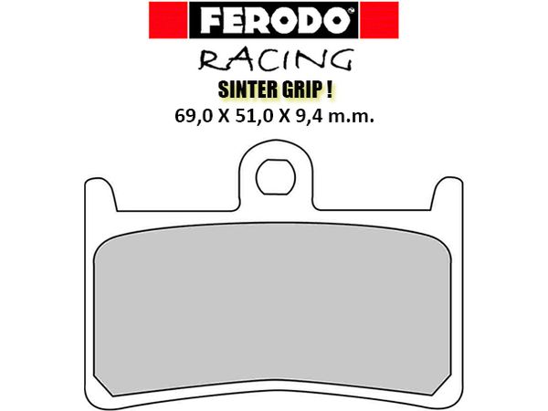 Ferodo bremsekloss Sinter Racing til 1 bremseskive bilde 1