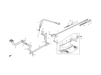 BRAKE, CHANGE PEDAL, KICK STARTER ARM