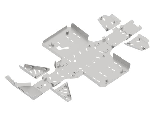 Bukskjold/Skidplate kit. Aluminium. Kawasaki Brute Force 450 (2025+) bilde 2