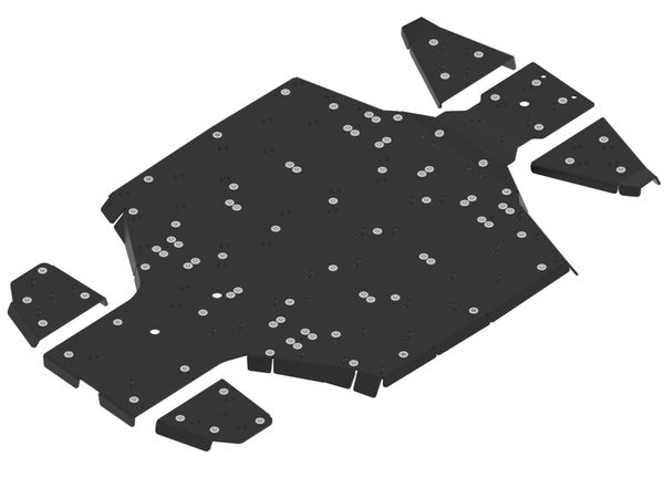 Bukskjold/Skidplate kit. Plast CFMoto U10 Pro (2025+) bilde 3