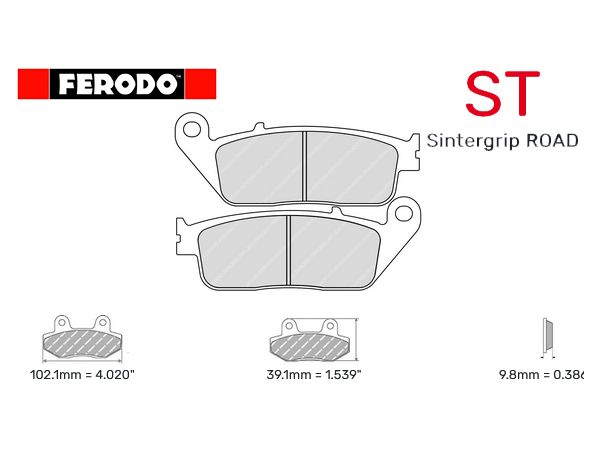 Ferodo bremsekloss Sinter til 1 bremseskive bilde 1