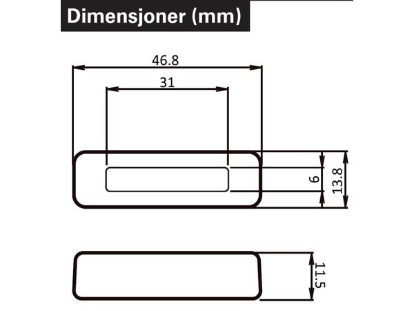 MICRO LED INDICATOR BETA  CNC CHROME bilde 2